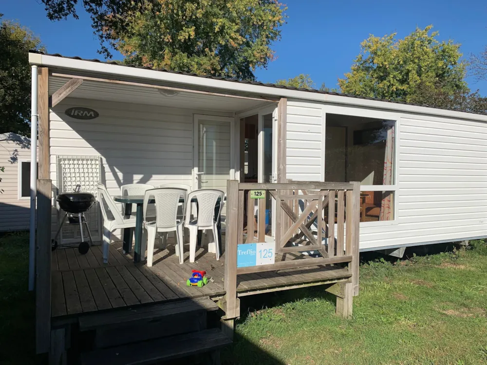 Location - Mobil-Home Entrée De Gamme - 2 Chambres - Nuitée - Camping L'Étang du Pays Blanc