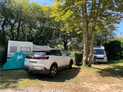 Tent pitch + 1 vehicle (max 6m) - with electricity — 4