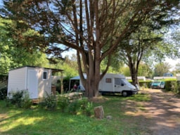 Pitch - Premium Tent Pitch + 1 Vehicle (Max 6M) - With Electricity - Camping L'Étang du Pays Blanc