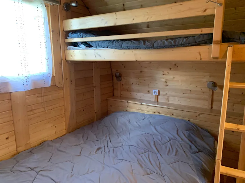 Barrel - 1 Chambre Avec 1 Lit Double Dont 1 Lit Superposé 80Cm - Avec Wc, Sans Sdb