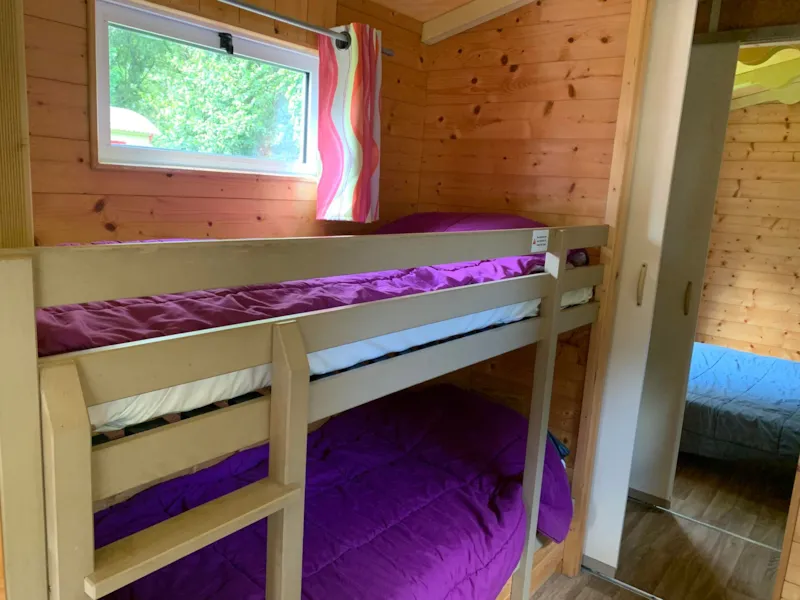 Roulotte - 1 Chambre Et 2 Lits Superposés Dans Le Salon - Avec Douche Et Wc