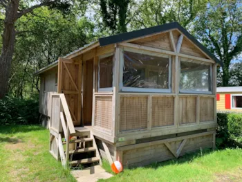 Mietunterkunft - Hütte - 2 Zimmer + 1 Convertible Im Wohnzimmer - Camping L'Étang du Pays Blanc