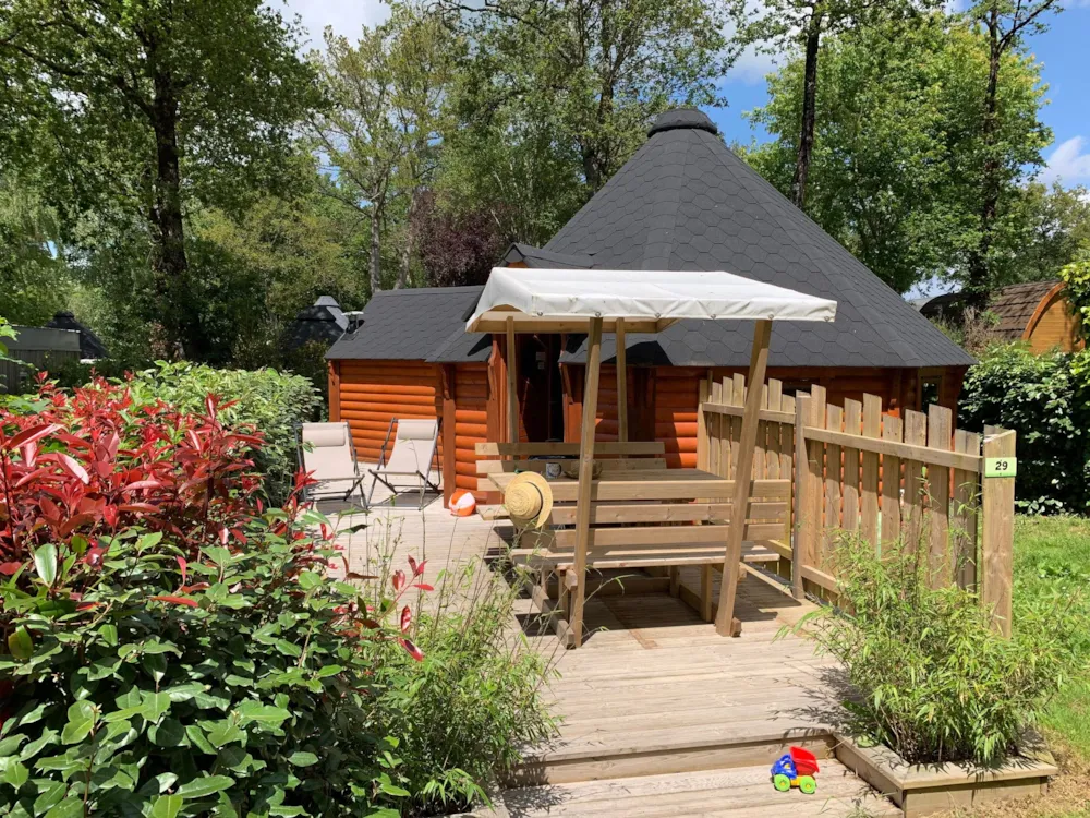 Location - Kota Luxe - Avec Lave Vaisselle - 3 Chambres + Convertible - Camping L'Étang du Pays Blanc