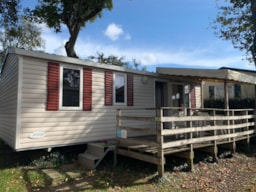 Location - Mobil-Home 6/8 Pers. - Terrasse Couverte - 3 Chambres,  Samedi - Camping L'Étang du Pays Blanc