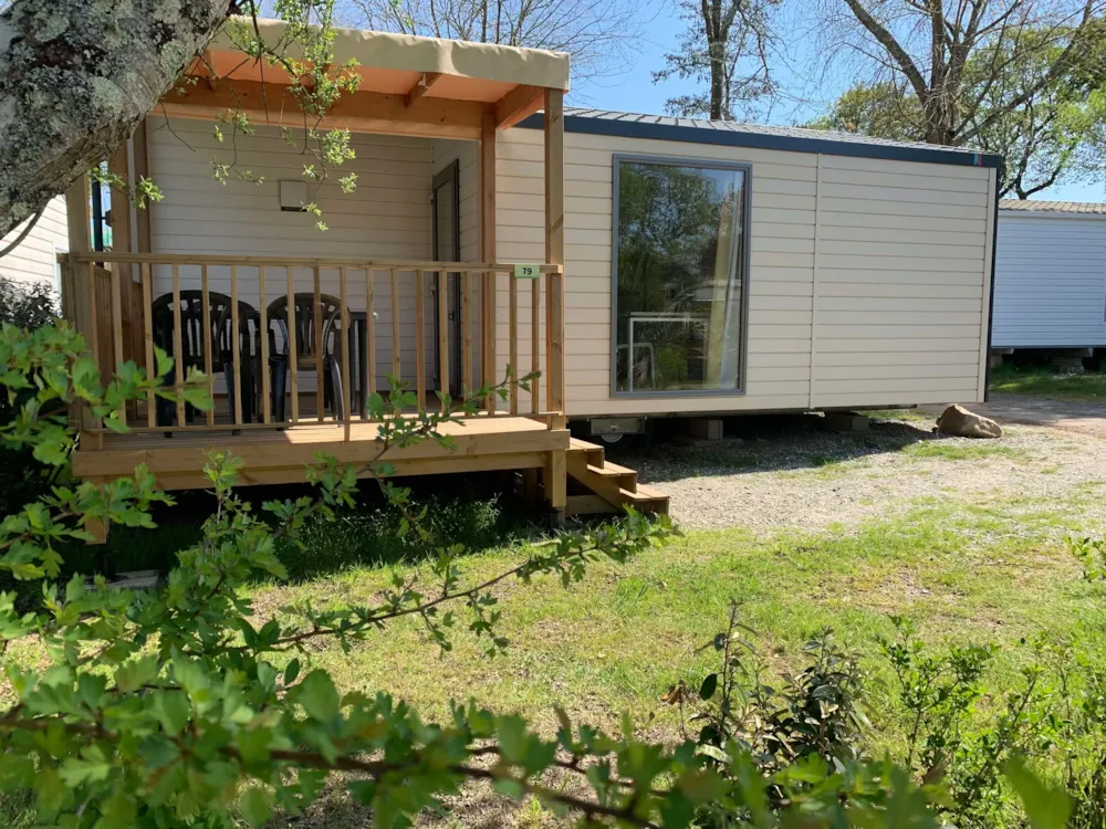 Location - Mobil-Home Luxe - 2 Chambres Avec Lave Vaisselle - Samedi - Camping L'Étang du Pays Blanc