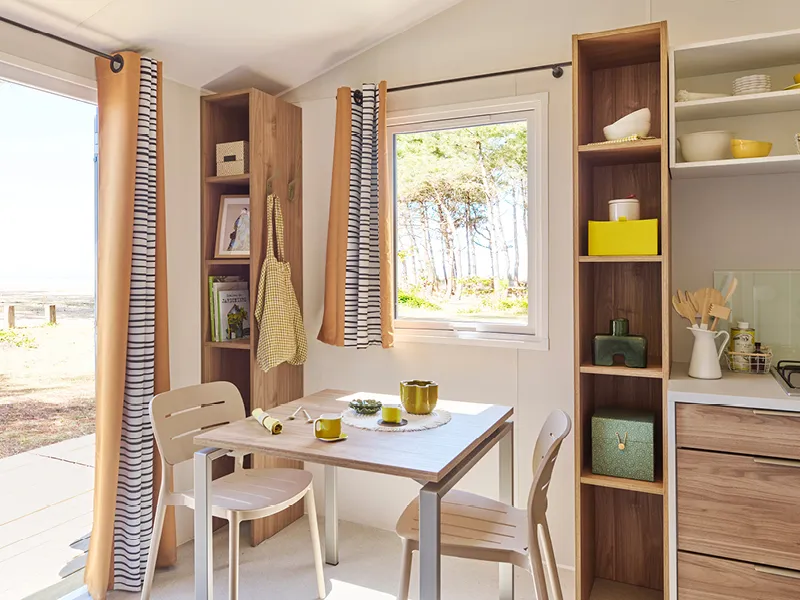 Location - Mobilhome Studio - 2 Pers - Camping L'Étang du Pays Blanc