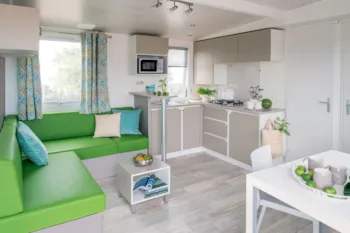 Mietunterkunft - Mobilheim Cottage 2 Zimmer 30M² - Camping L'Espérance