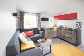 Mietunterkunft - Mobilheim Cottage 3 Zimmer 34M² - Camping L'Espérance