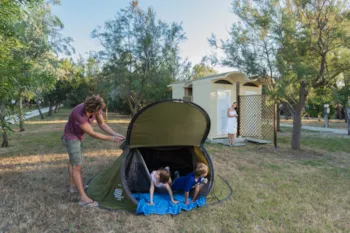 Pitch - Premium Pitch Xl (With Private Bathroom) + 10 Amp Electric - Torre Rinalda Beach Camping & Resort