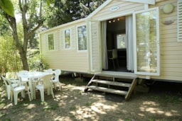 Location - Mobil Home Super Octalia - 3 Chambres - Camping Le Rebau