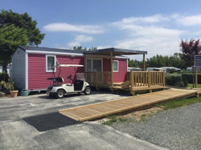 Mobile-home Premium 31m² - 2 bedrooms - sheltered terrace - Wheelchair friendly