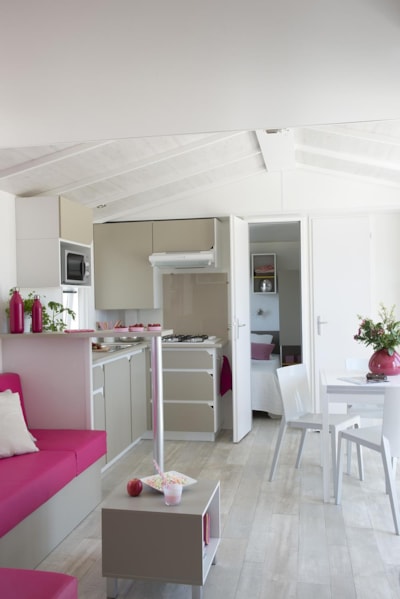 Mobile-home Premium 38m² - 4 bedrooms - sheltered terrace