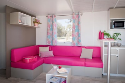 Mobile-home Premium 38m² - 4 bedrooms - sheltered terrace