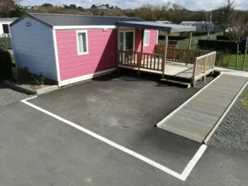 Huuraccommodatie(s) - Stacaravan Premium 31M² - 2 Kamers - Overdekt Terras - Uitgerust Voor Mindervaliden En Gehandicapten - Flower Camping Le Mat