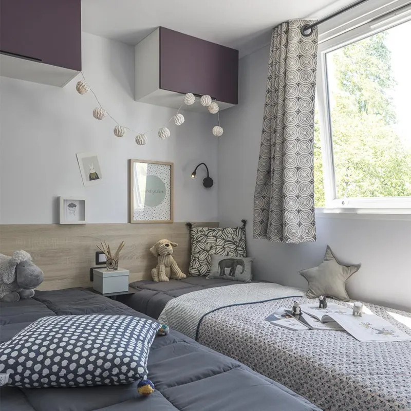 Mobil Home Premium Prestige 30M² - 2 Chambres - Terrasse Couverte - Spa - Lave Vaisselle - Wifi