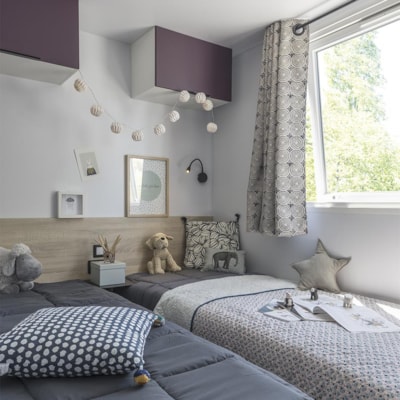 Mobile-home Premium Prestige 30m² -  2 bedrooms - sheltered terrace - SPA - Dishwasher - WiFi