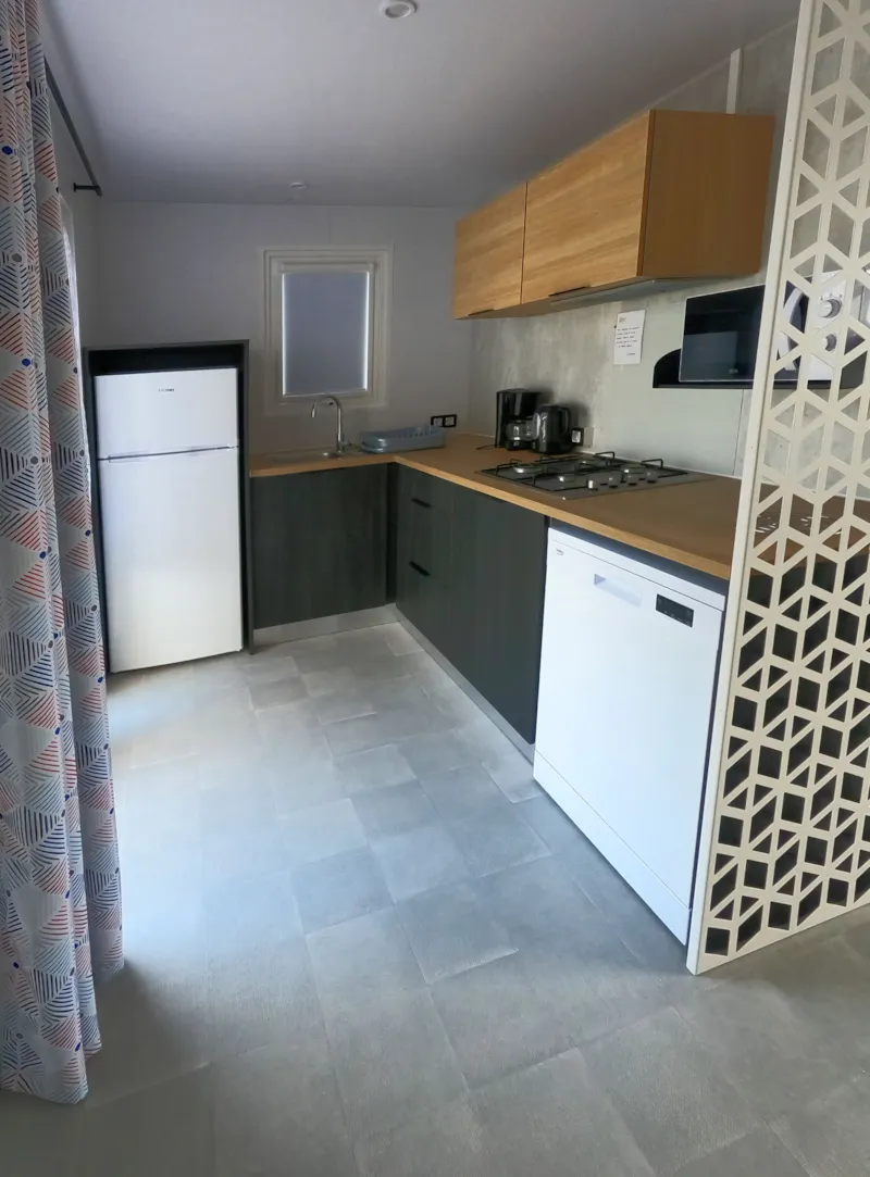 Mobil Home Premium Prestige 30M² - 2 Chambres - Terrasse Couverte - Spa - Lave Vaisselle - Wifi