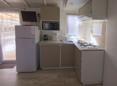 Mobile-home Premium 31m² - 3 bedrooms - sheltered terrace