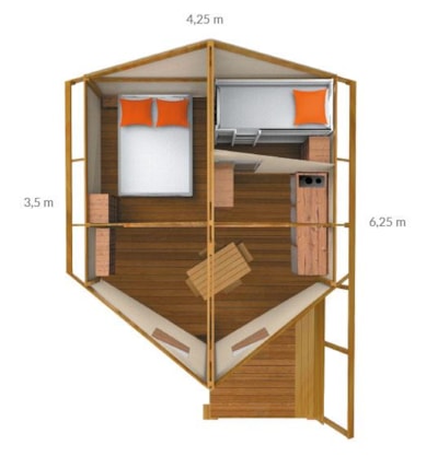 Canvas bungalow 2 bedrooms
