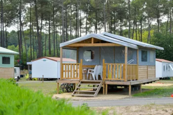 Mietunterkunft - Zeltbungalow Mit Holzterrasse - Camping Municipal Le Tatiou