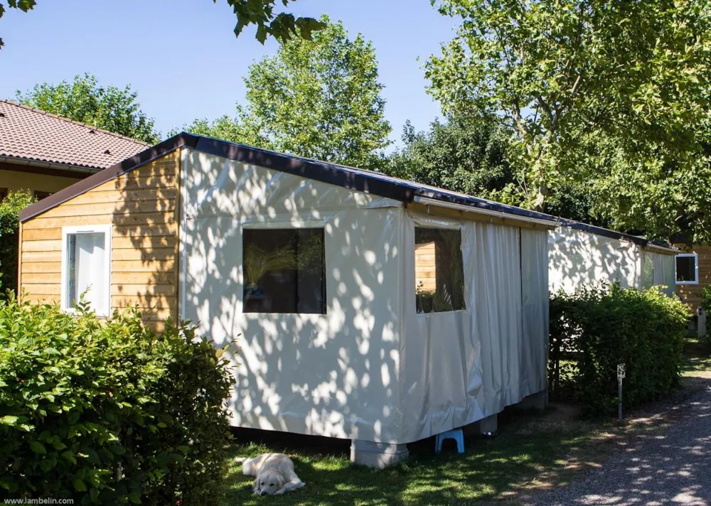 Mietunterkunft - Zeltcottage (Ohne Sanitäranlagen) - Camping La Grappe Fleurie