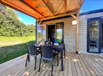 Mietunterkunft - Cottage Loggia Premium  - Dienstleistungen Inbegriffen! - Camping La Grappe Fleurie