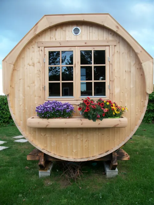 Accommodation - Bedroom Tonneau Barrel - image n°3 - Camping La Grappe Fleurie