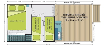 Vacanciale 20 m² - 2 bedrooms