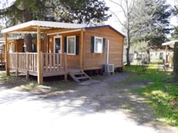 Accommodation - Chalet Confort 16 M² - 1 Bedroom - Air-Conditioning (Possibility Of Extra Bed) - Camping Les Casteillets