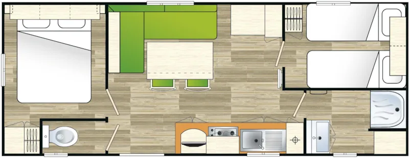 Mobil-Home Standard 24 M² - 2 Chambres