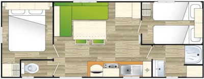 Mobile-home Standard 24 m² - 2 bedrooms — 6