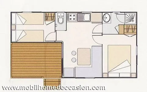 Mobil-Home Standard + 26 M² - 2 Chambres