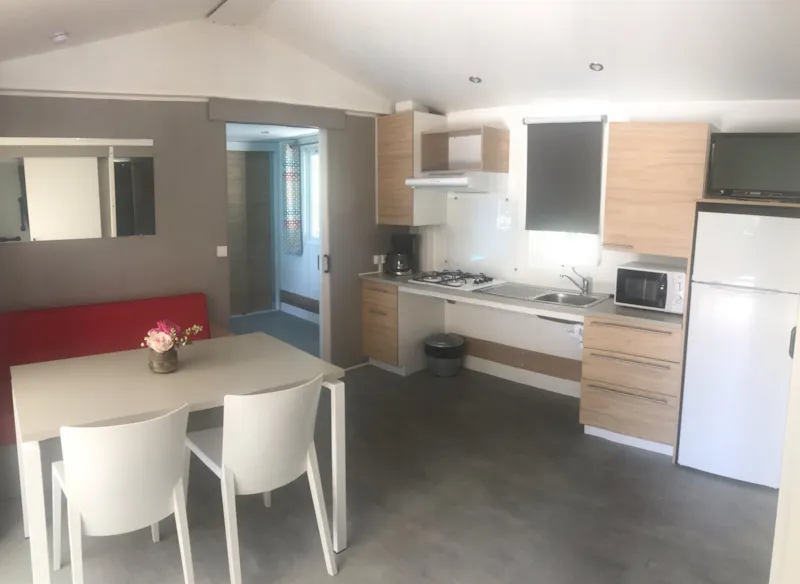 Mobil-Home Confort 28 M² - 2 Chambres - Climatisation Pmr