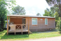 Mietunterkunft - Mobilheim Confort + 32 M² - 3 Zimmer - Klimaanlage - Camping Les Casteillets