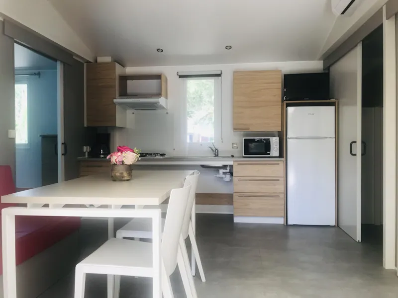 Mobil-Home Confort 28 M² - 2 Chambres - Climatisation Pmr