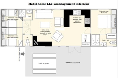 Mobile-home 110 Premium  40 m² - 3 bedrooms - air-conditioning — 3