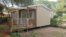 Mietunterkunft - Mobilheim Classic Xl 29M² | 2 Schlafzimmer | Klimaanlage|Tv|Integrierte Terrasse - Homair-Marvilla - Camping La Presqu'Ile