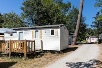 Mietunterkunft - Mobilheim Classic 32M²| 3 Schlafzimmer | Klimaanlage |Tv| Terrasse Balkon - Camping Marvilla Parks - Camping La Presqu'Ile