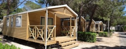 Mietunterkunft - Mobilheim Comfort Xl 31M²| 2 Schlafzimmer  | Klimaanlage| Tv|  Integrierte Terrasse - Homair-Marvilla - Camping La Presqu'Ile