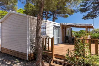 Mietunterkunft - Mobilheim Comfort Xl 28M² |2 Schlafzimmer | Klimaanlage| Tv| Terrasse Balkon - Camping Marvilla Parks - Camping La Presqu'Ile