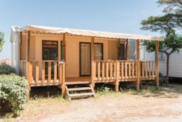 Mietunterkunft - Mobilheim Comfort Xl 33M² | 3 Schlafzimmer | Klimaanlage| Tv| Terrasse Balkon - Homair-Marvilla - Camping La Presqu'Ile