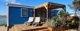 Mietunterkunft - Mobilheim Premium 36M² |2 Schlafzimmer | Klimaanlage| Tv| Terrasse Balkon - Homair-Marvilla - Camping La Presqu'Ile