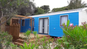 Mietunterkunft - Mobilheim Premium Exclusive 34M²| 3  Schlafzimmer | Klimaanlage| Tv| Terrasse Balkon - Camping Marvilla Parks - Camping La Presqu'Ile