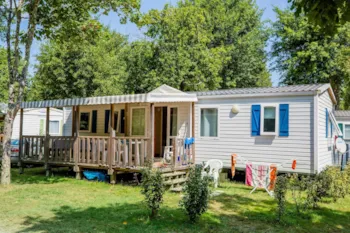 Mietunterkunft - Mobilheim 3 Zimmer +Tv - Camping Les Bruyères