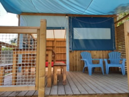 Huuraccommodatie(s) - Hut Op Palen Zonder Privé Sanitair - Camping Les Bruyères