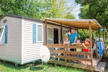 Mietunterkunft - Mobilheim 3 Zimmer +Tv - Camping Les Bruyères