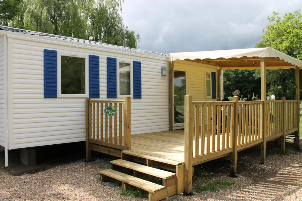 Location - Mobil-Home  3 Chambres 36M² Avec Terrasse 18M² - Camping Les Acacias