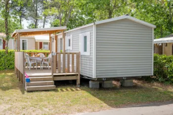 Mietunterkunft - Mobilheim Classic 25M² - 2 Schlafzimmer - Überdachte Terrasse - - Camping Marvilla Parks - Soleil des Landes