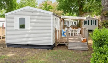 Mietunterkunft - Mobilheim Comfort Xl 28M² - 2 Schlafzimmer - Überdachte Terrasse - - Camping Marvilla Parks - Soleil des Landes