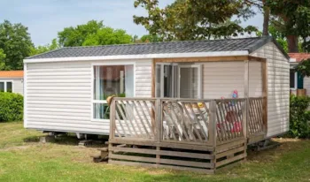 Mietunterkunft - Mobilheim Comfort 27M² - 2 Schlafzimmer - Klimaanlage - Kleine Terrasse - - Camping Marvilla Parks - Soleil des Landes